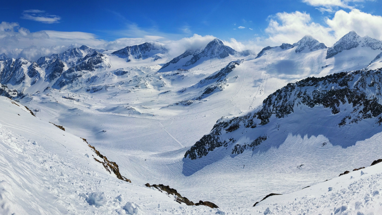 ski en neige fraîche