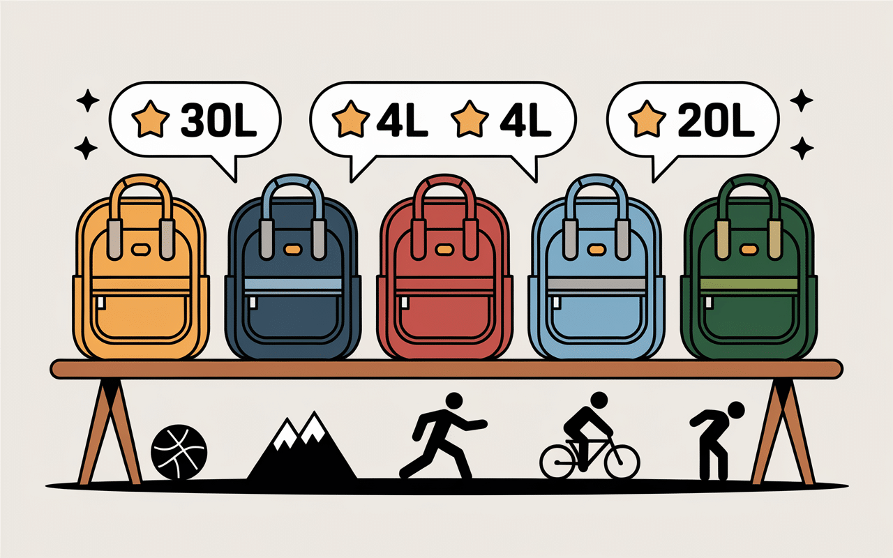 Tableau comparatif des meilleurs sacs a dos sportifs