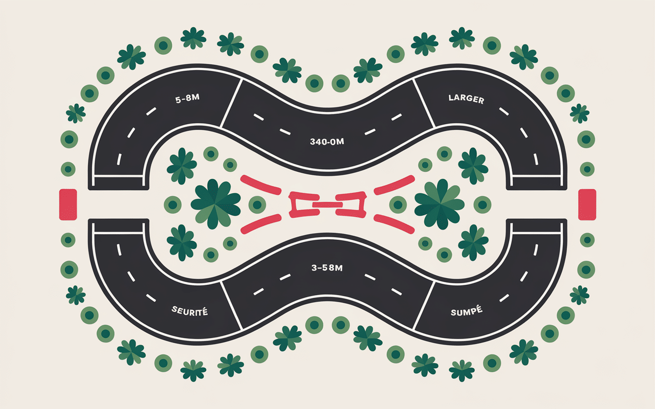 schema dimensions bmx piste largeur longueur rampe