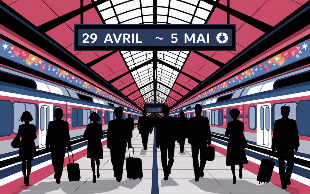 Calendrier scolaire japonais 2025 2026 Golden Week gare touristes
