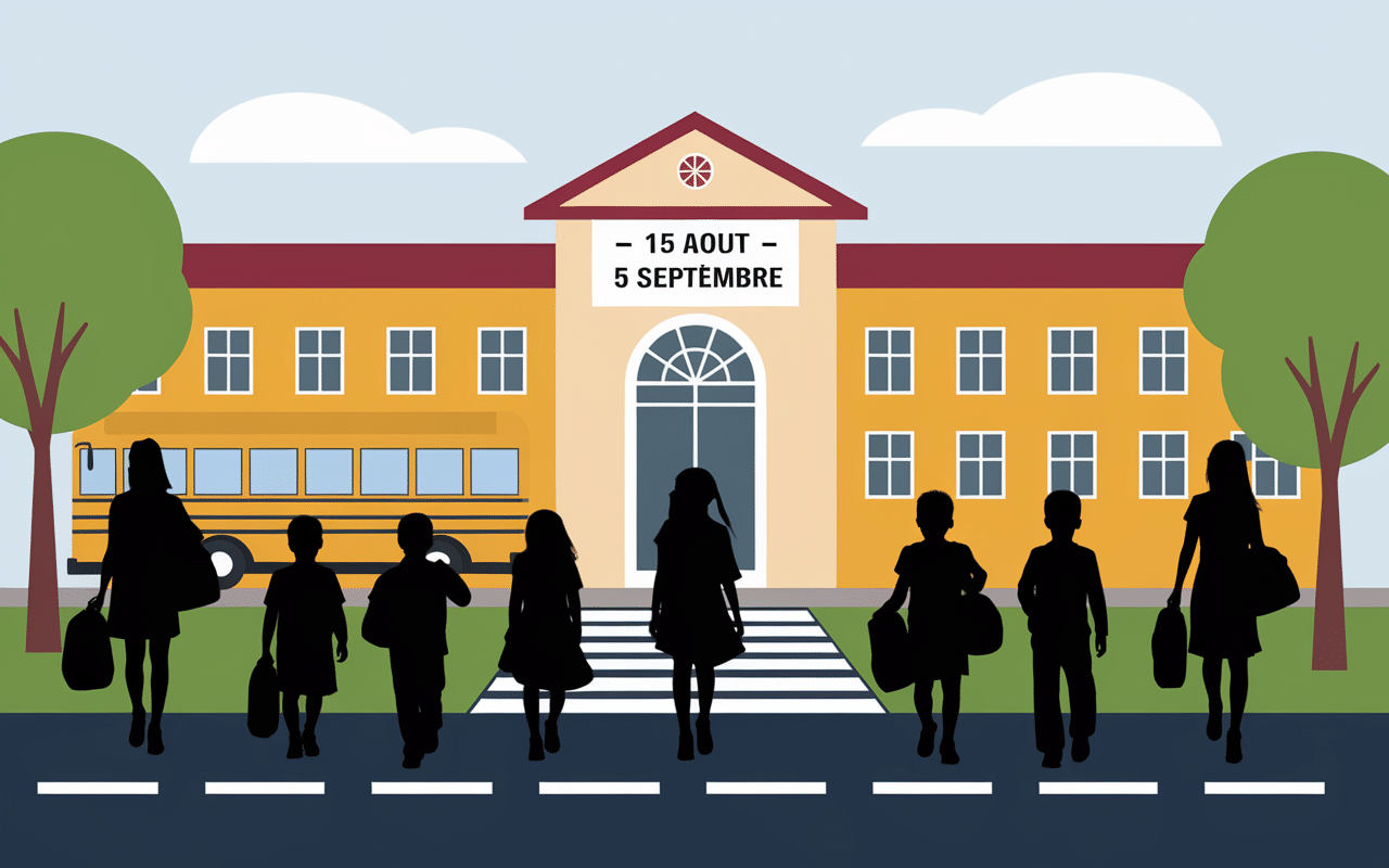 scène rentrée scolaire enfants organisation états-unis 2024-2025