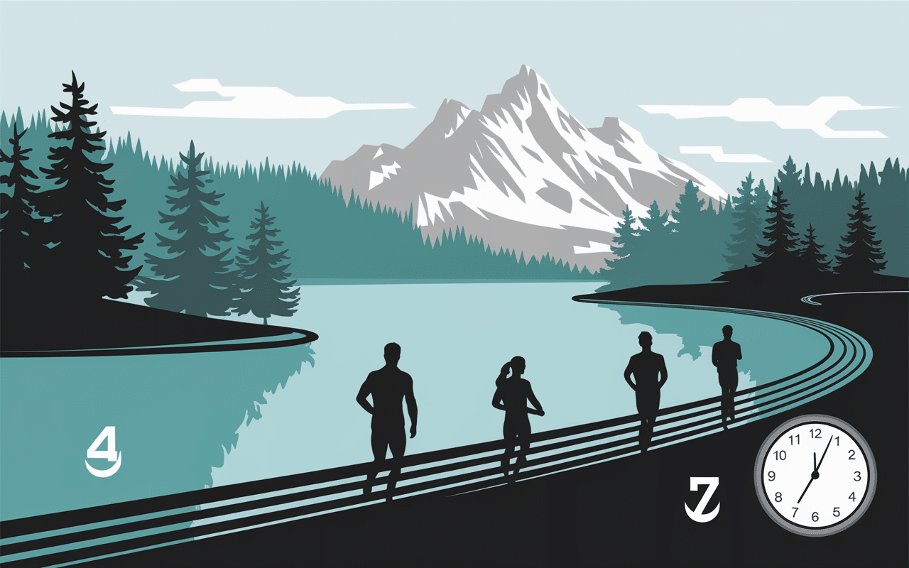 Tracé plat lac Annecy 10 km 2025 chrono GPX