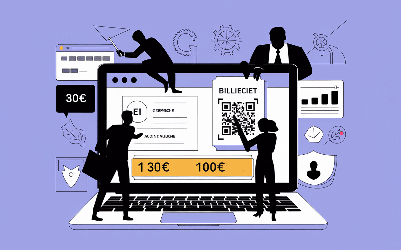 Achat billet digital sécurisé JO 2026 QR code ordinateur