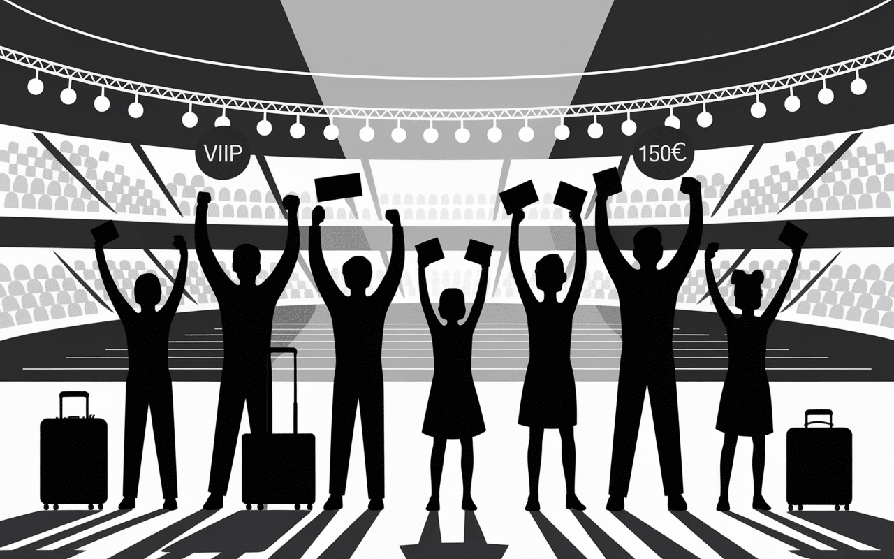 Famille VIP billets packs hospitalité JO 2026 tribune