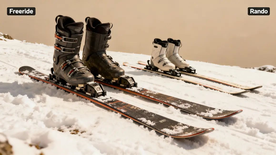 comparatif equipement ski freeride rando