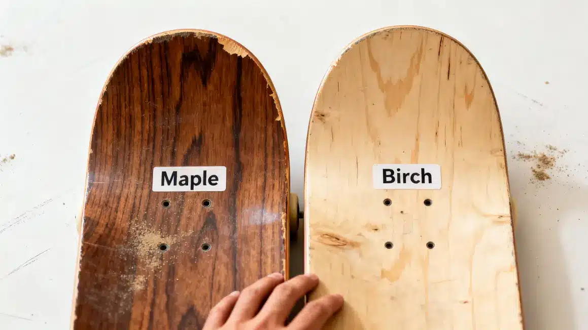 planche skateboard erable bouleau multicouche