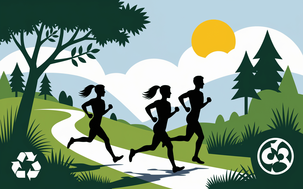 coureurs short 2 en 1 homme eco nature paysage