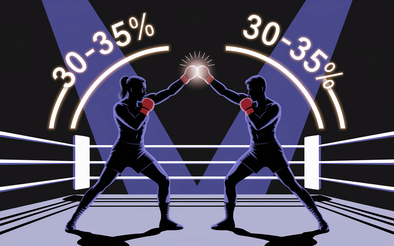 uppercut boxe impact mouvement chiffres